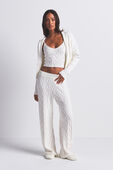 תמונת כל הלוק של CABLEKNIT STRAIGHT LEG PANT